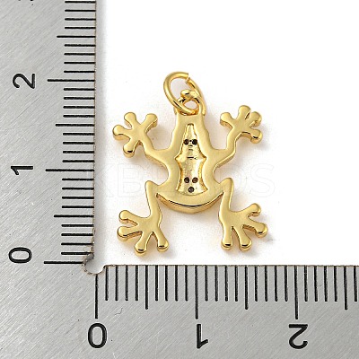 Rack Plating Brass Micro Pave Cubic Zirconia Pendants KK-A200-09G-1