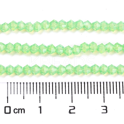 Baking Paint Transparent Glass Beads Strands DGLA-F029-J2mm-01-1