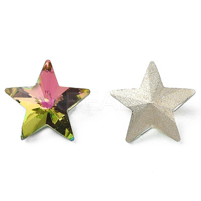 Glass Rhinestone Cabochons MRMJ-N029-04A-09-1