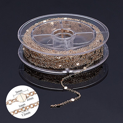 Brass Link Chains CHC-T007-02G-1