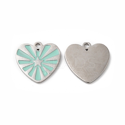 316L Surgical Stainless Steel Charms STAS-H213-24P-1