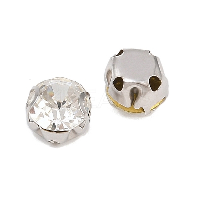 Flat Round Sew on Rhinestone Montee Beads STAS-B107-01C-01P-1