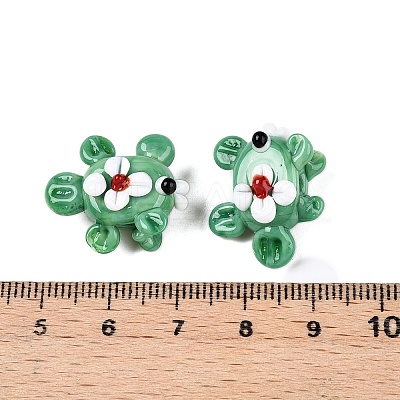 Handmade Lampwork Bumpy Beads Strands LAMP-T021-25F-1