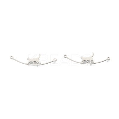 Non-Tarnish 201 Stainless Steel Connector Charms STAS-N098-094P-1