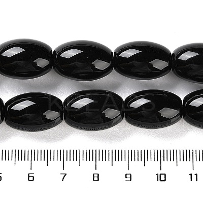 Natural Black Onyx Agate Beads Strands G-NH0019-C05-13-1