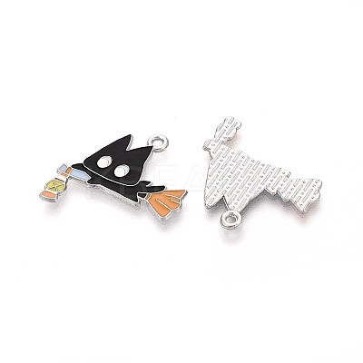 Halloween Theme Alloy Enamel Pendants ENAM-T022-54P-04-1