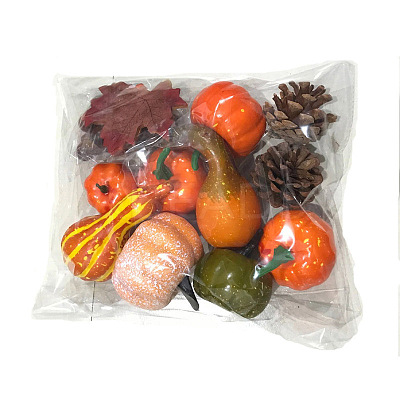Foam Imitation Pumpkin Acorn Pine Cone Decorations Ornaments HULI-PW0002-049D-1
