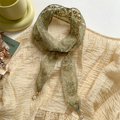 1Pc Cotton Polyester Lace Headbands for Women AJEW-CY0001-73A-1