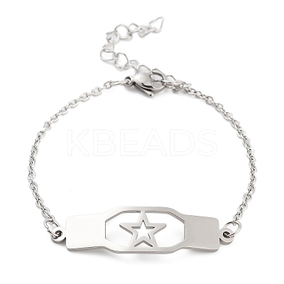 Non-Tarnish Stainless Steel Cable Chain Link Bracelets for Women Men LS-STAS-Z061-01P-10-1
