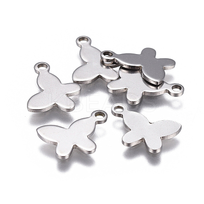 Tarnish Resistant 201 Stainless Steel Stamping Blank Tag Charms STAS-F207-24P-1