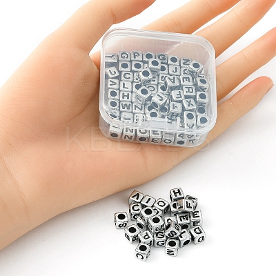 Plated Acrylic Beads MACR-YW0002-26-1