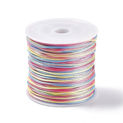 Segment Dyed Nylon Rattail Satin Cords NWIR-A008-01H-1