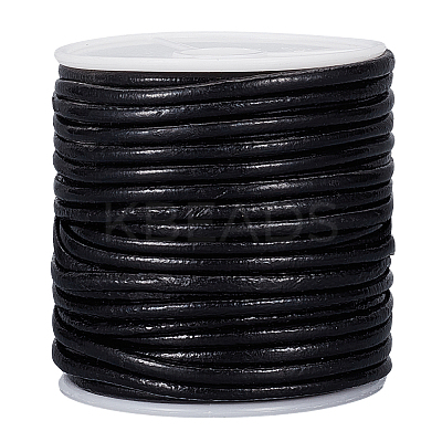 20M Round Cowhide Leather Cord WL-WH0015-01C-02-1