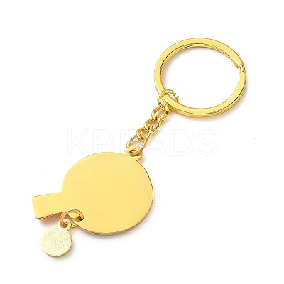 Alloy Enamel Sports Table Tennis Keychains KEYC-I119-01G-01-1