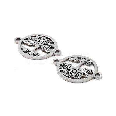 Tarnish Resistant 201 Stainless Steel Connector Charms STAS-A090-17P-1