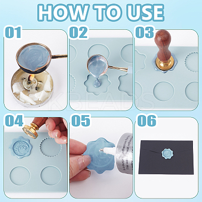 2Pcs 2 Colors Wax Particles Silicone Fixator DIY-NB0010-22B-1