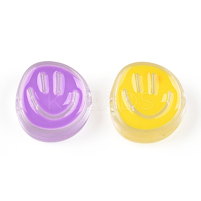 Transparent Acrylic Beads X-OACR-N137-35-1