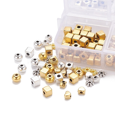 400Pcs 4 Style Tibetan Style Alloy Beads Set TIBE-YW0001-23-1
