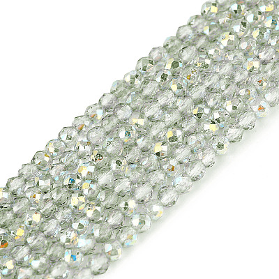 Transparent Glass Beads Strands EGLA-N028-01A-A02-1