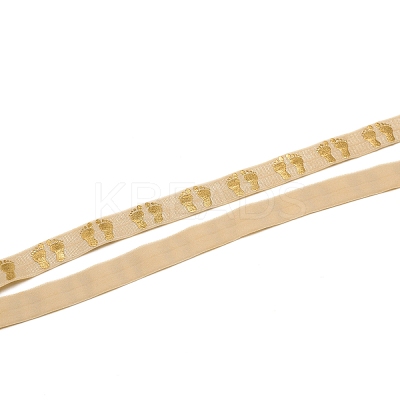Polyester Elastic Ribbon LS-OCOR-WH0068-41B-1