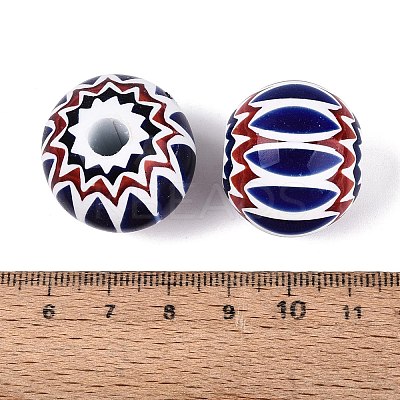 Handmade Millefiori Glass Rondelle Beads LA-N002-13A-1