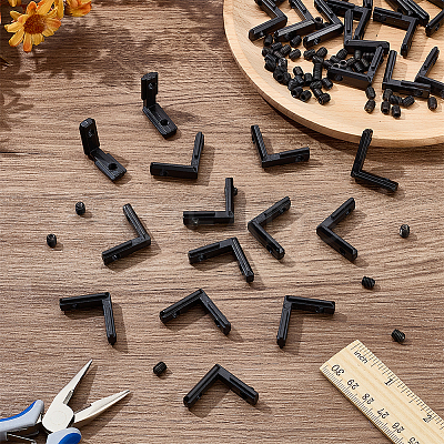 30Pcs Alloy L-Shape Corner Groove Connectors FIND-GA0007-23-1