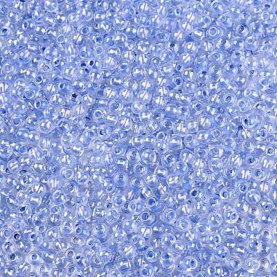 6/0 Transparent Inside Colours Glass Seed Round Beads SEED-N006-004E-1