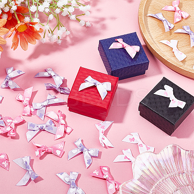 60Pcs 3 Colors Bowknot Polyester Ribbon DIY-GF0006-70-1