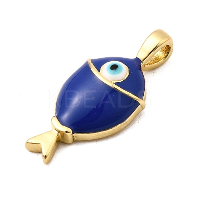 Brass Enamel Pendants KK-I360-018G-1