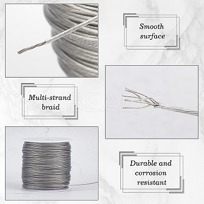 Tiger Tail Wire TWIR-WH0001-01-0.8mm-P-1