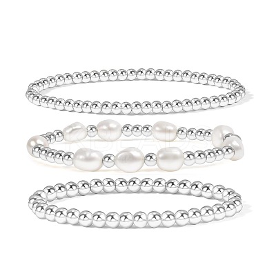 Temperament Magnet Gold Elastic Bracelet Baroque Imitation Pearl Multi layered Layered Bracelet Small and Popular Bracelet XU8635-1-1
