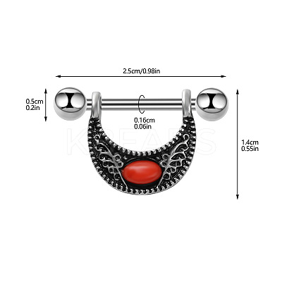 304 Stainless Steel & Resin Nipple Stirrup WG760B4-03-1