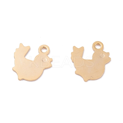 201 Stainless Steel Charms STAS-B001-41G-1
