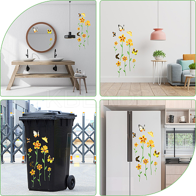 Removable PVC Self Adhesive Toilet Stickers DIY-WH20001-35-1