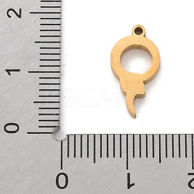 304 Stainless Steel Enamel Pendants STAS-L281-005G-1