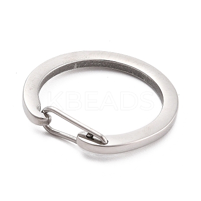 Non-Tarnish 304 Stainless Steel Push Gate Snap Key Clasps LS-STAS-B022-01P-01-1