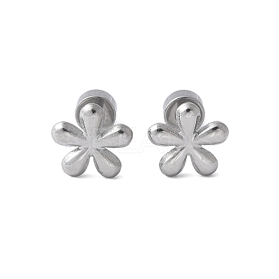 304 Stainless Steel Stud Earrings for Women X-EJEW-E603-05G-P-1