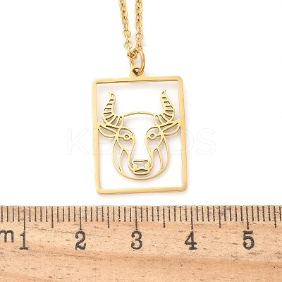 304 Stainless Steel Necklace LS-NJEW-D330-01G-02-1