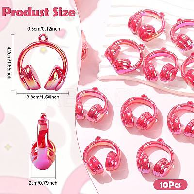 UV Plating Opaque Acrylic Pendants SACR-FZC0001-001E-1