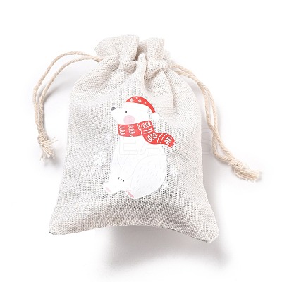 Christmas Cotton Cloth Storage Pouches ABAG-M004-02E-1