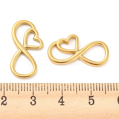 PVD Vacuum Plating 304 Stainless Steel Connector Charms STAS-I202-08G-1