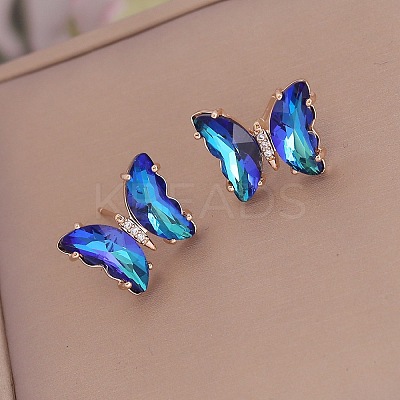 Fashionable Gradient Butterfly Earrings for Women YE8672-4-1