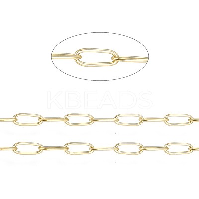 Ion Plating(IP) 304 Stainless Steel Paperclip Chains CHS-F010-01I-G-1