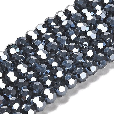 Electroplate Opaque Glass Beads Strands LS-EGLA-A035-P6mm-A18-1