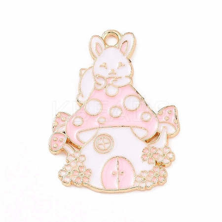 Alloy Enamel Pendants ENAM-M055-03G-01-1
