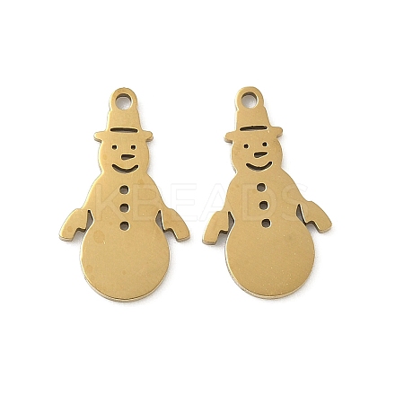 Christmas 201 Stainless Steel Pendants STAS-P428-01B-G-1