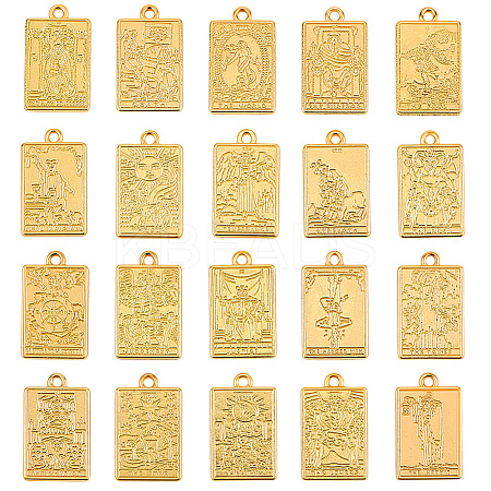 2 Sets Zinc Alloy Pendants FIND-SC0016-92G-1