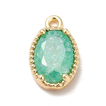 Glass Charms KK-M233-01G-D-1