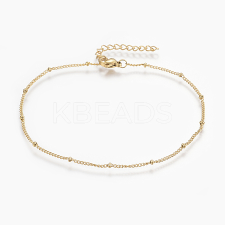 304 Stainless Steel Anklets AJEW-H013-03G-1