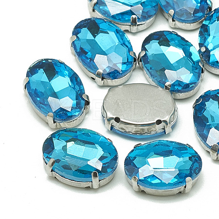 Sew on Rhinestone RGLA-T091-13x18mm-12P-1